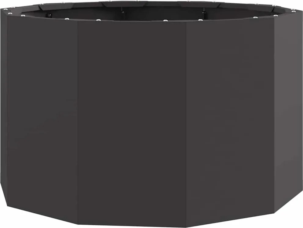 vidaXL Jardinieră Negru 60 x 60 x 35 cm Oțel