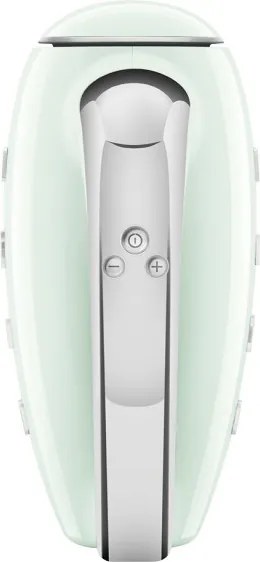 Mixer manual SMEG 50's Style HMF01PGEU, 250 W, 9 viteze, Functie Turbo, Afisaj LED, Timer, Accesorii, Verde