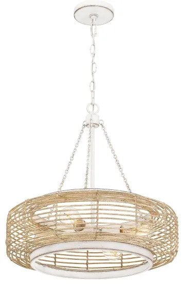 Quoizel QZ-WAYLON-4P-AWH - Lustră cu lanț WAYLON, 4x E27/60W/230V, Ø 50,4 cm