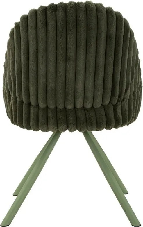 Set de scaune de sufragerie verde cu cotiere 2 buc. tapițat Stockholm – Mauro Ferretti