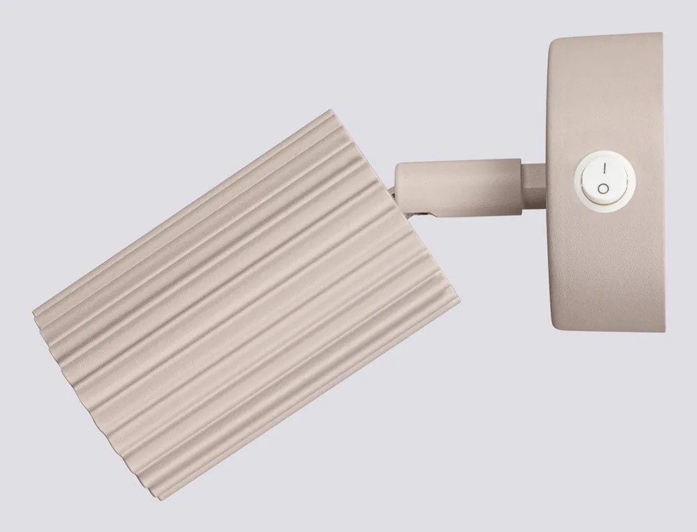 Spot taupe din metal 8x16 cm Gleam – Sollux