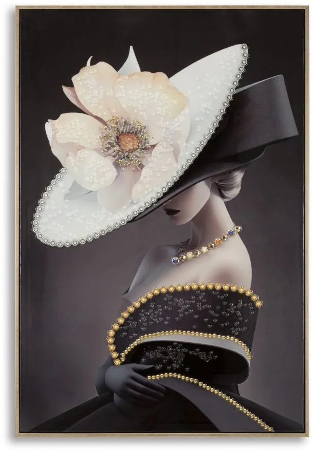 Tablou Modern pe Pânză - Wien Hat B, 62x4x92 cm, Mauro Ferretti