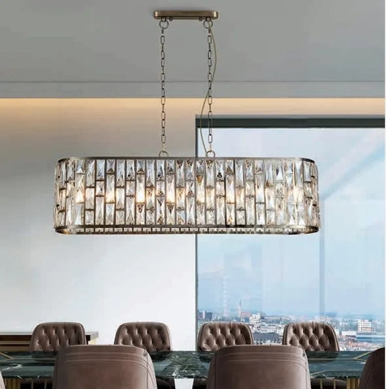 Lustra metal alama antic, sticla sampanie Bijou 8Lt