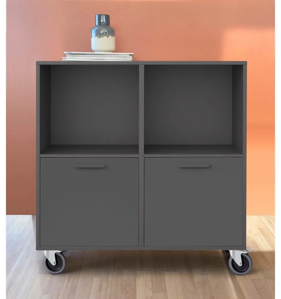 Comodă mobilă Keep by Hammel, negru