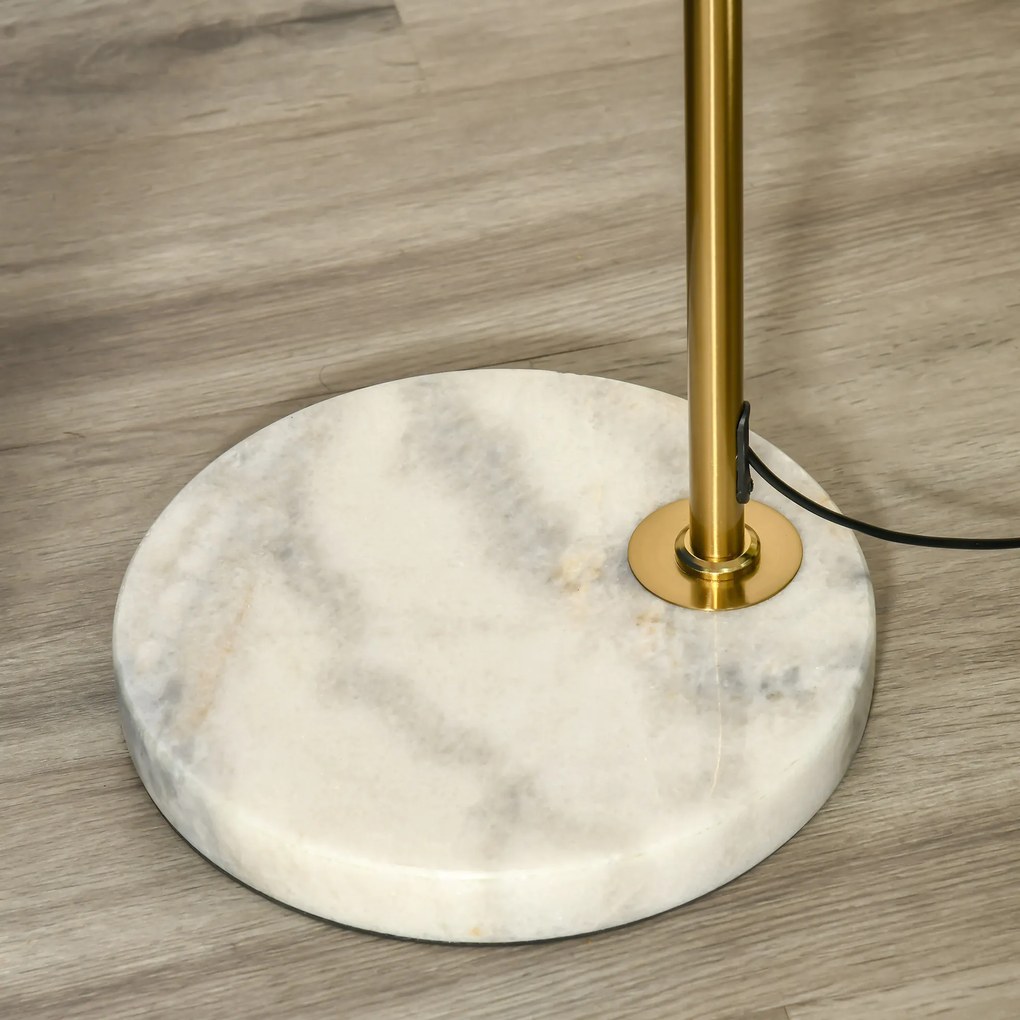 Lampa de podea, abajur reglabil, 31x26x153 cm aurie HOMCOM | Aosom RO