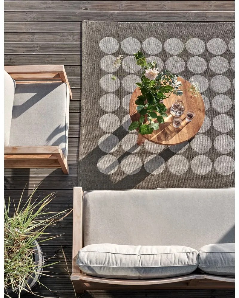 Covor tip traversă pentru interior și exterior maro/bej 70x240 cm Hugo Walnut Linen – Pappelina