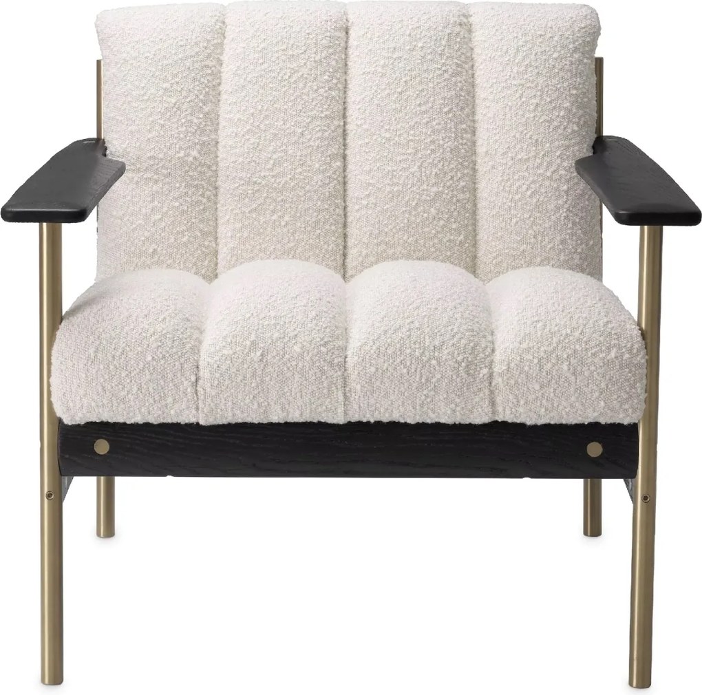 Fotoliu elegant design LUX Elan, Boucle crem