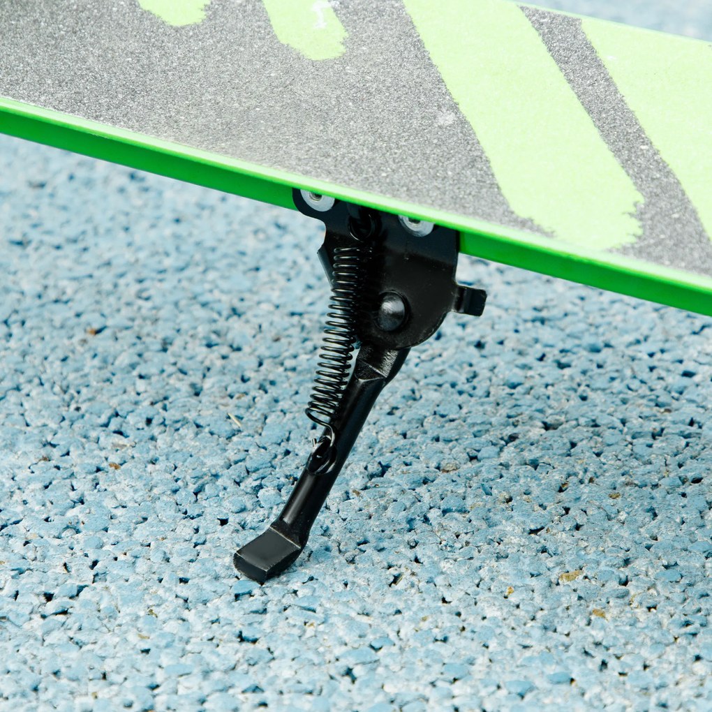 AIYAPLAY Trotinetă pentru copii, frâne duble, cadru metalic, suport pentru picior, pliabilă, 3-8 ani, Verde | Aosom Romania