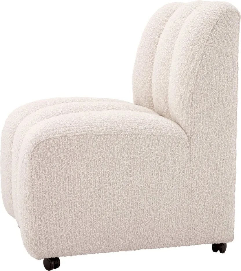 Scaun design LUX Kelly, Boucle cream