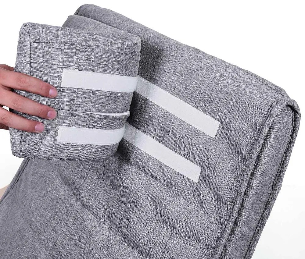 Scaun balansoar SWING, capacitate max. 150kg, 67x115x91cm, gri SongmicsHome