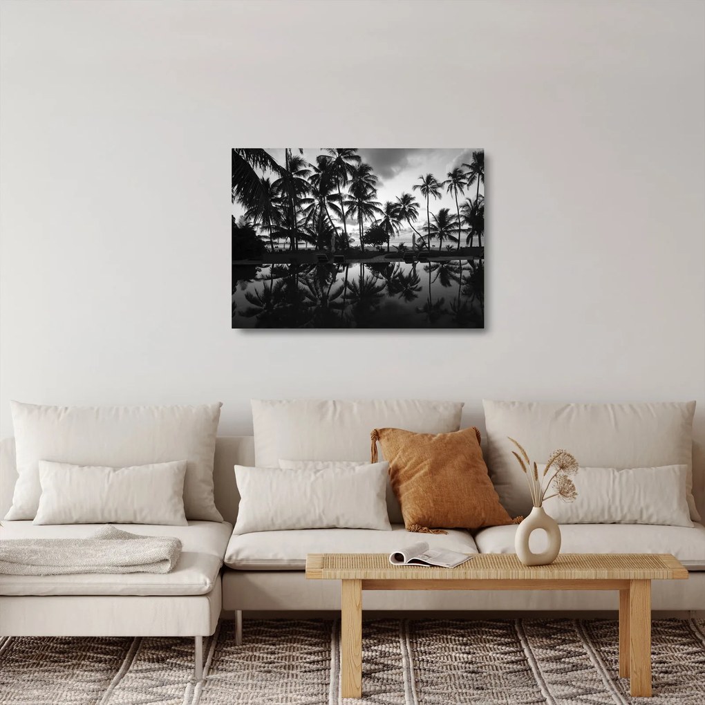 Tablou pe sticlă - Insula tropicală (70x50 cm)