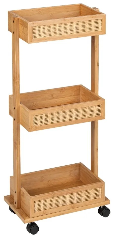 Etajeră baie din bambus Wenko Allegre