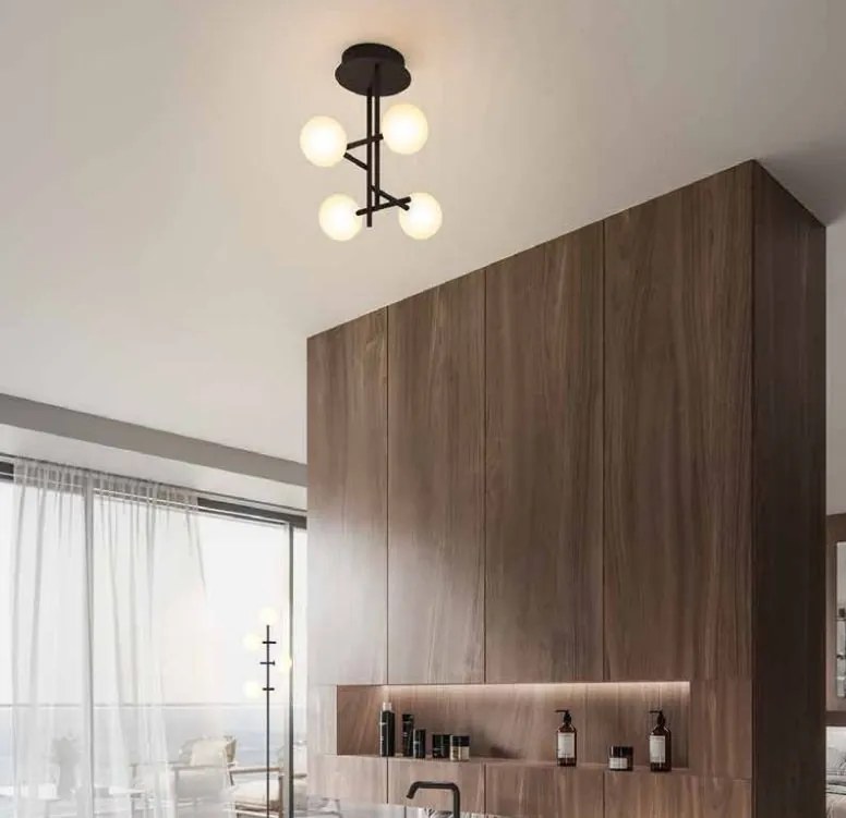 Lustra aplicata design Art Deco cu 4 surse de lumina CELLAR
