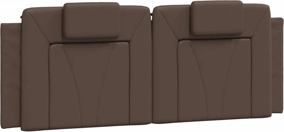 vidaXL Pernă pentru tăblie pat, Viana, maro, 140 cm, piele artificială