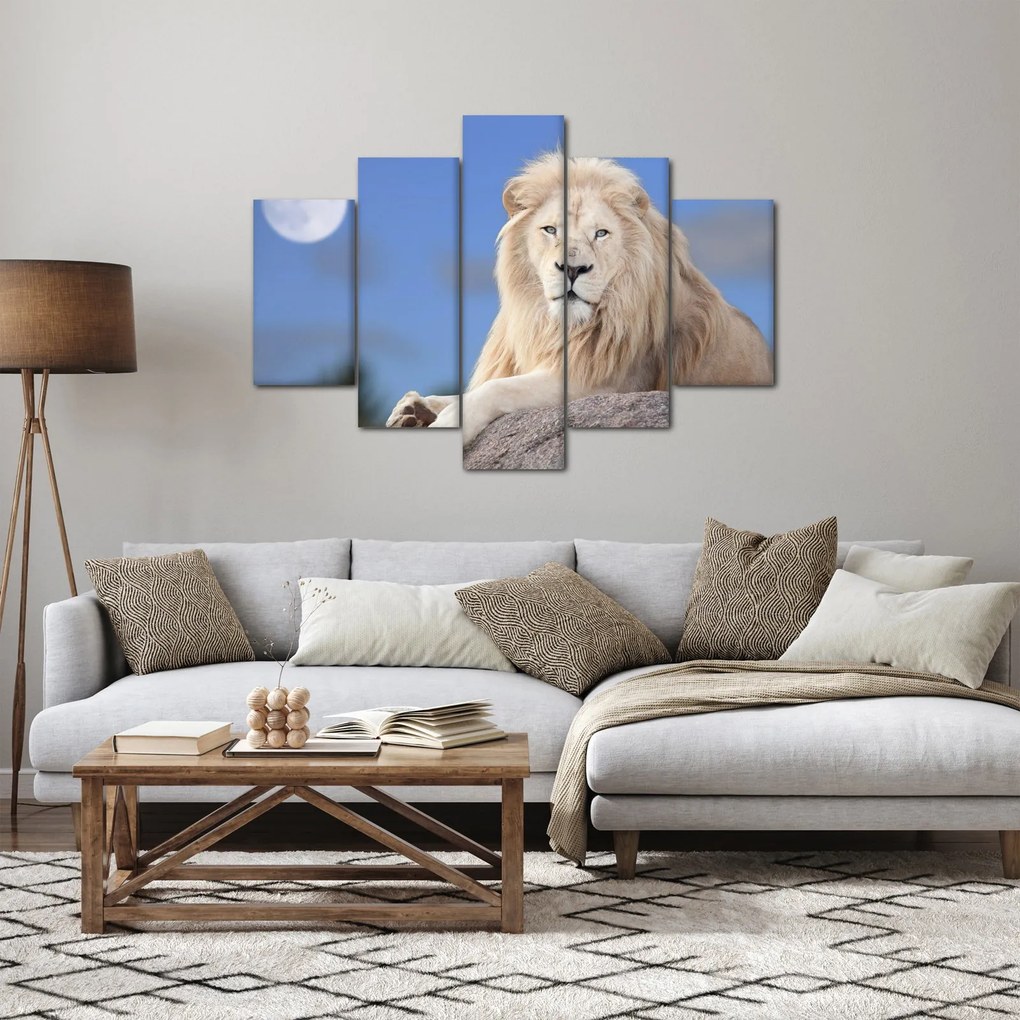 Tablou - Leu alb (150x105 cm)