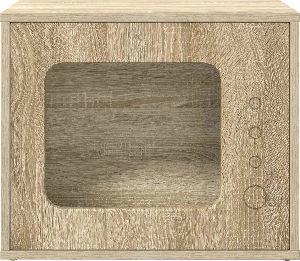 vidaXL Casa pentru pisici Sonoma 51 x 30 x 42,5 cm Lemn compozit