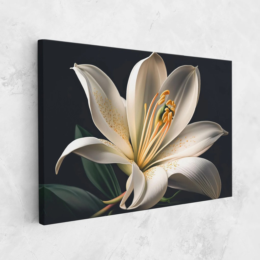 Tablou Canvas, 30x40cm, Dormitor si Living, Flori, Crini, Big Lily View