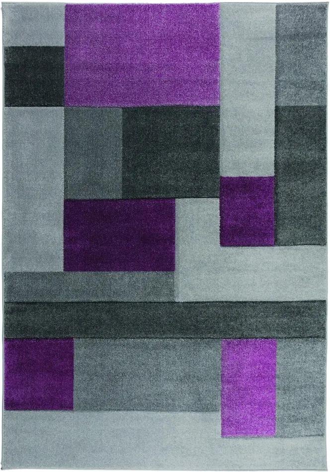Covor Flair Rugs Cosmos Purple, 120 x 170 cm, gri-mov