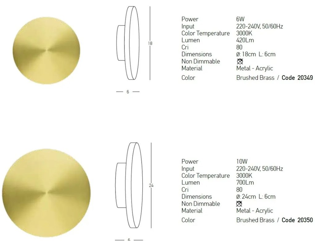 Aplica LED ambientala design decorativ modern Sheri D-18cm