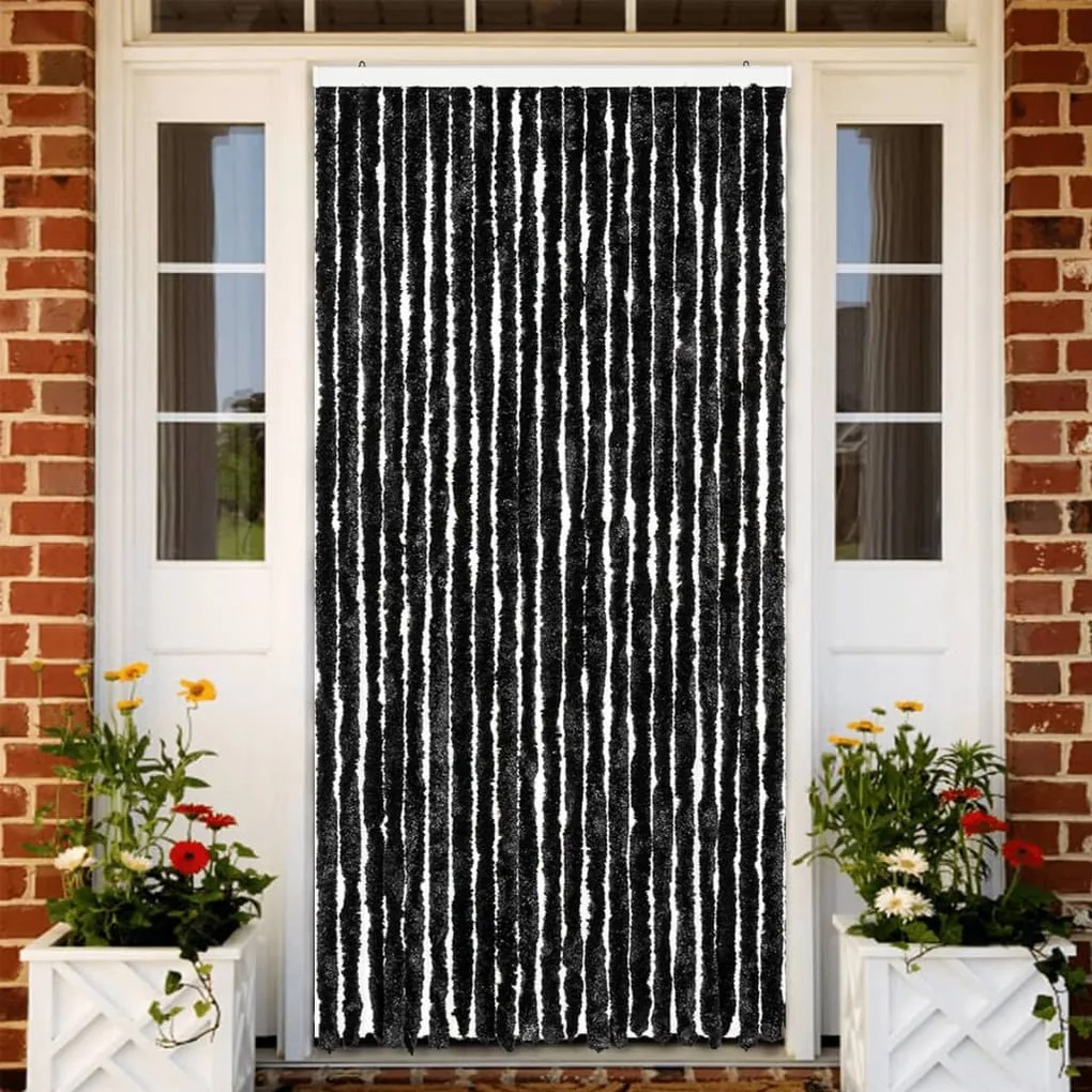 vidaXL Perdea pentru insecte, antracit, 90x220 cm, Chenille