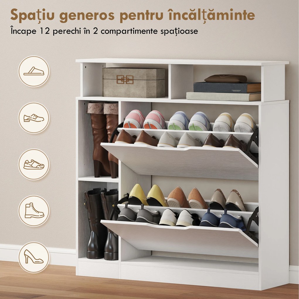 HOMCOM dulap pantofar | Aosom Romania