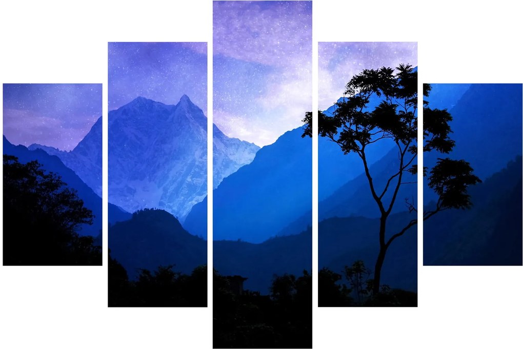 Tablou - Cerul de noapte din Nepal (150x105 cm)