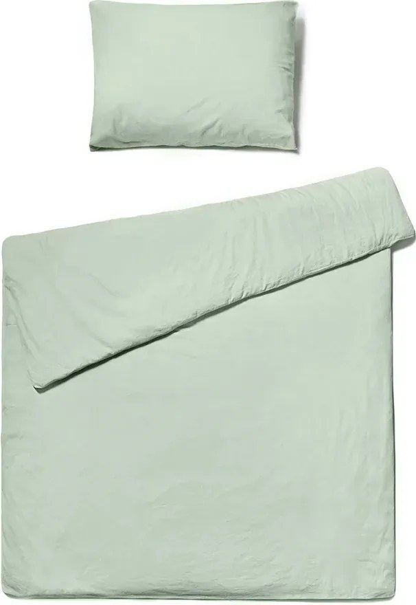 Lenjerie de pat din bumbac CALMORA mentolová Dimensiune lenjerie de pat: 2 buc 70 x 90 cm | 200 x 220 cm