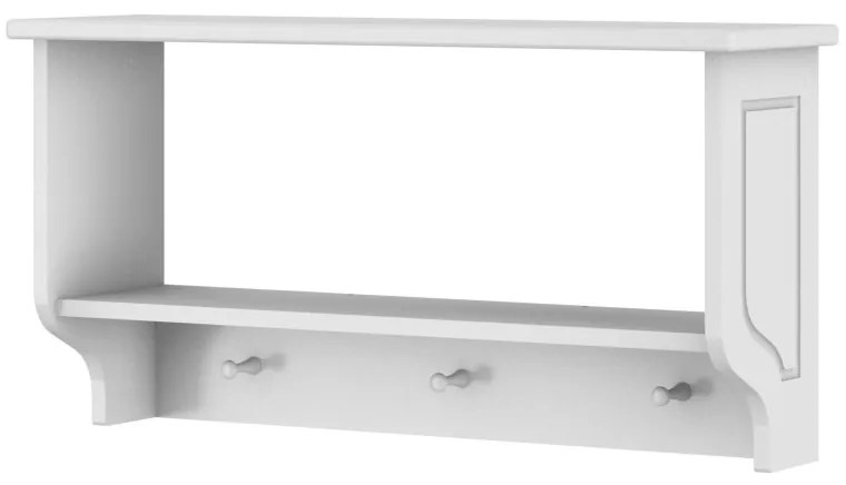 Raft elegant Ines alb L77 cm