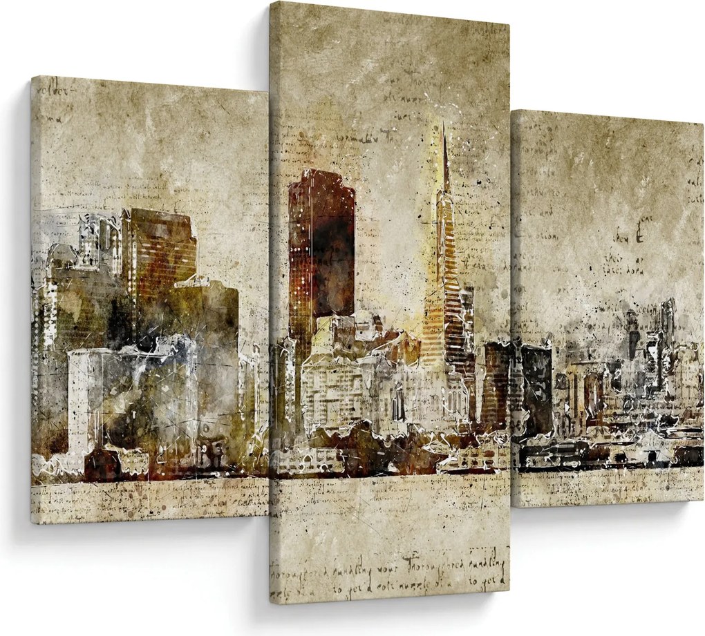Tablou - Oraș artistic (90x60 cm)