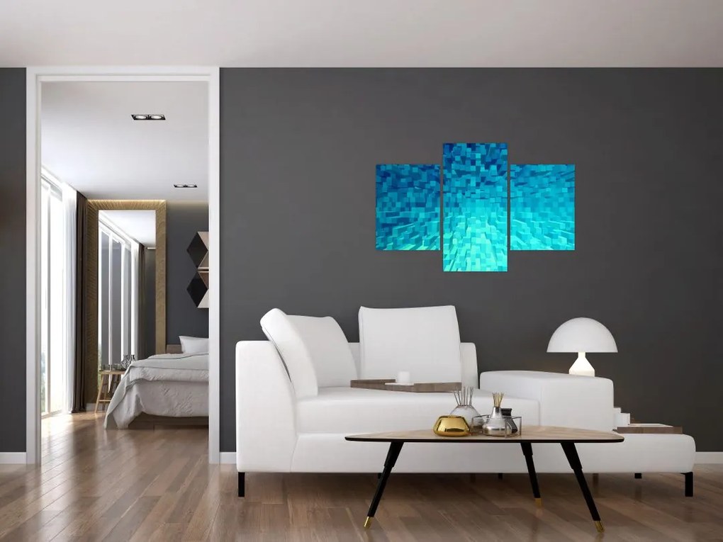 Tabloul - cuburi abstracte (90x60 cm)