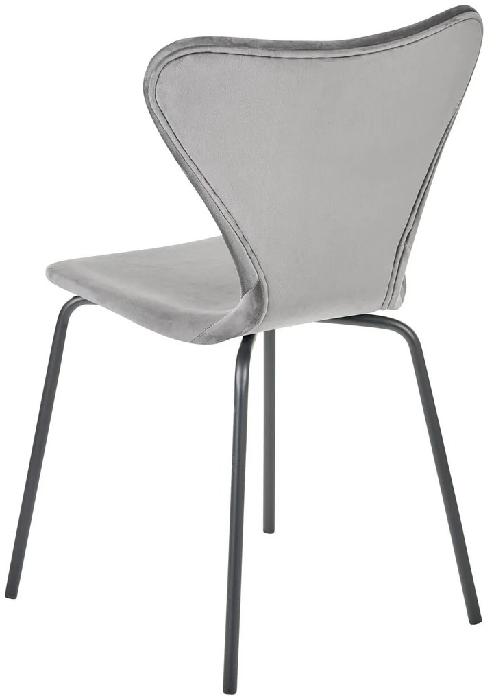 Set 2 buc scaune sufragerie Baylor (gri + Negru). 1078161