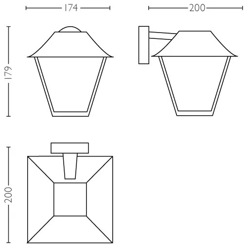 Philips 16495/30/PN - Aplica perete exterior MYGARDEN ALPENGLOW E27/60W/230V