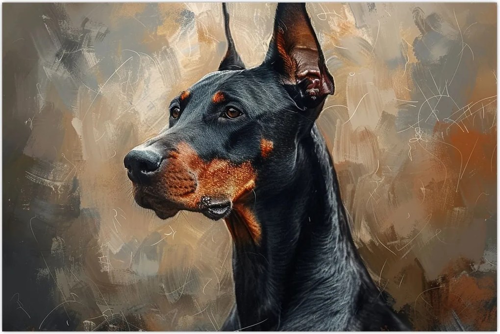 Tablou - Portretul lui Dobrman (90x60 cm)