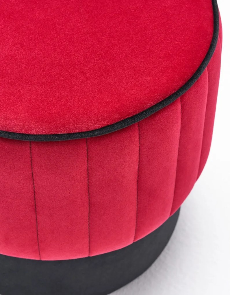 Taburet Rose Pouf Roșu