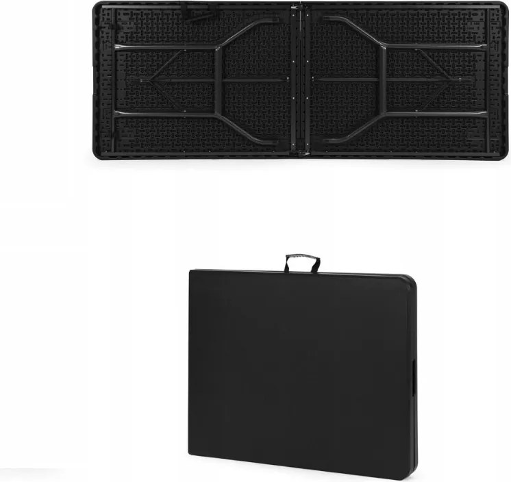 Masă pliantă pentru catering 180 cm - negru