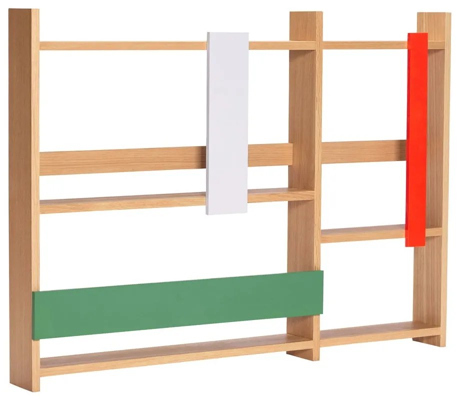 Raft etajat în culoare naturală cu aspect de lemn de stejar 110 cm Arki – Hübsch