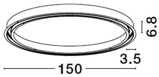 Sistem circular sina magnetica incastrabila Breda, React 150cm