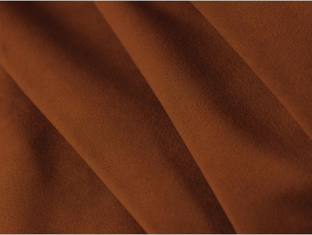 Canapea teracotă extensibilă cu tapițerie din catifea 209 cm Shannon – Cosmopolitan Design