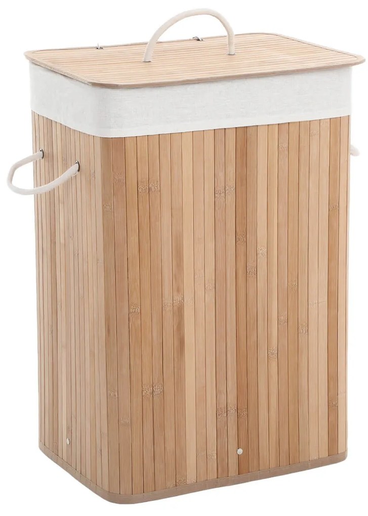 Coș de rufe de bambus DORA, 72L, maro natural SongmicsHome