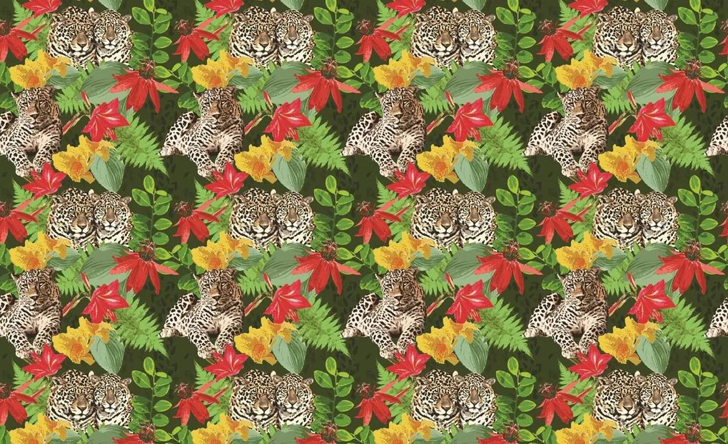 Fototapet - Leopard în junglă (152,5x104 cm)