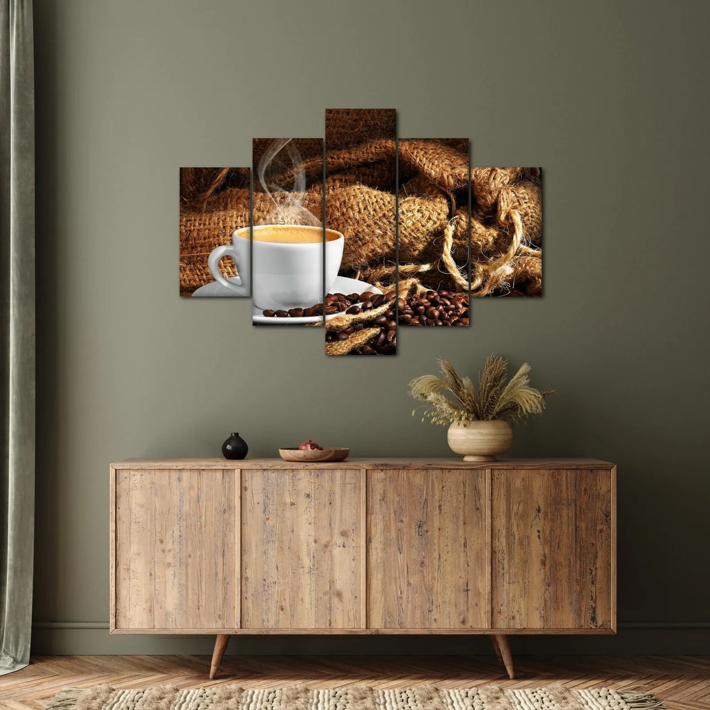 Tablou - O ceașcă de cafea (150x105 cm)