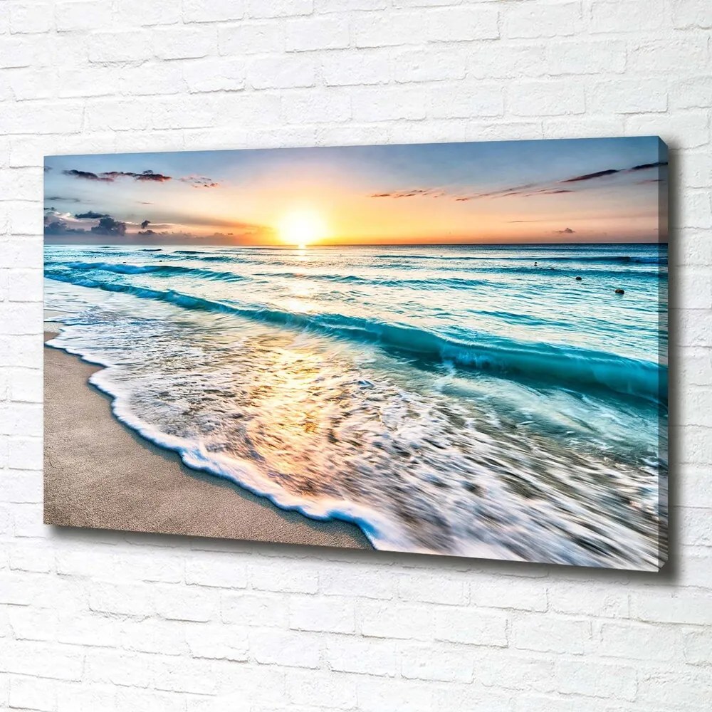 Print pe canvas Sunset beach