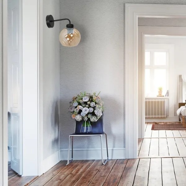 Aplică SOFIA 1xE27/60W/230V maro