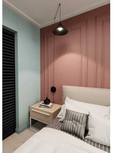 Lustră pe cablu ABRAMO 1xE27/15W/230V negru