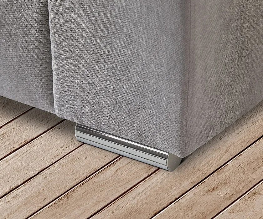 Canapea extensibilă dumonde cu ladă de depozitare si sezut confortabil din spuma high-density, Marbela Enjoy Silver XXL 295x100 cm