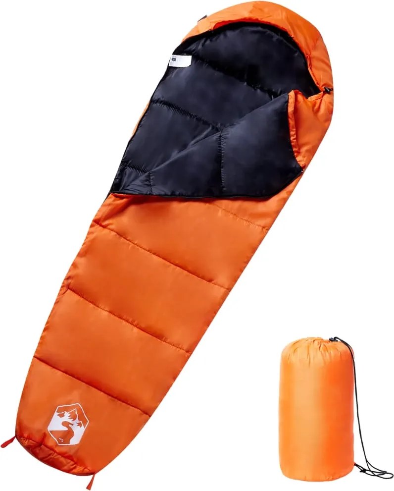 vidaXL Sac de dormit tip mumie pentru adulți de camping, 3 anotimpuri