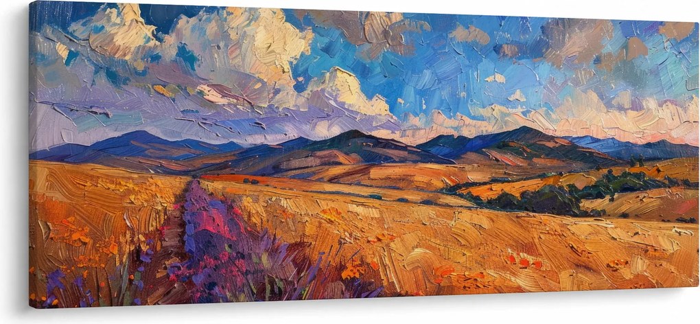 Tablou - Pictură în ulei de peisaj (120x50 cm)