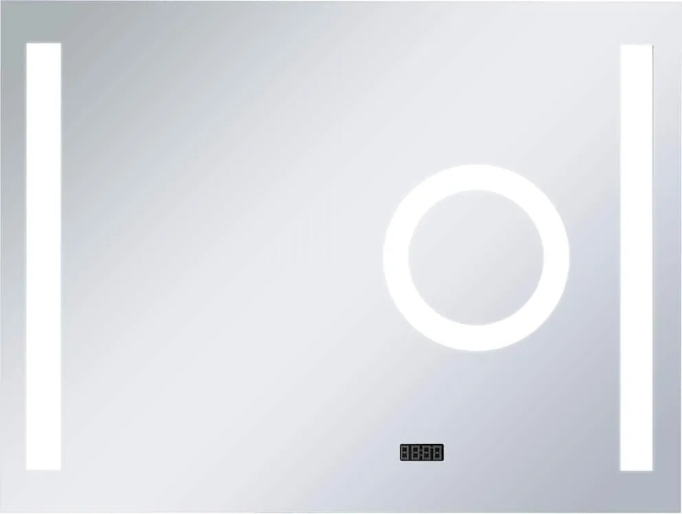 vidaXL Oglindă cu LED de perete de baie, cu senzor tactil, 80 x 60 cm