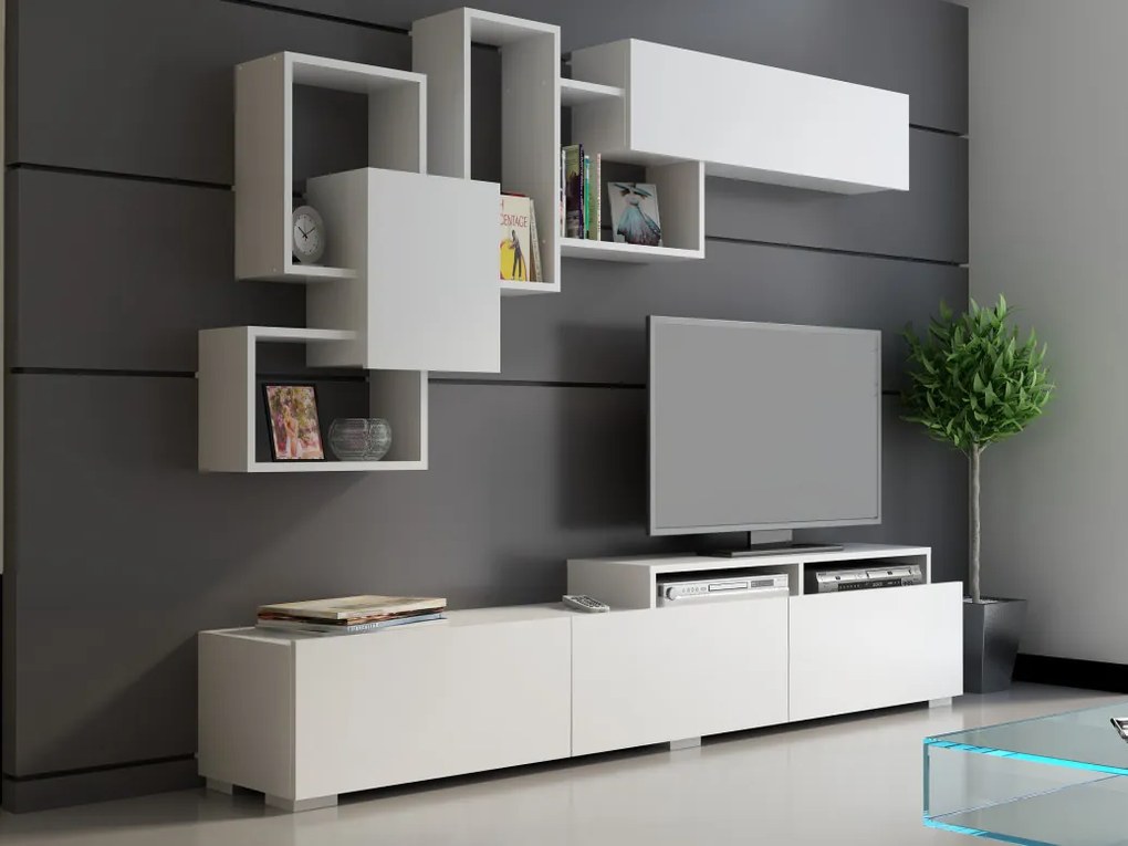 Ansamblu Comoda TV Amor Alb