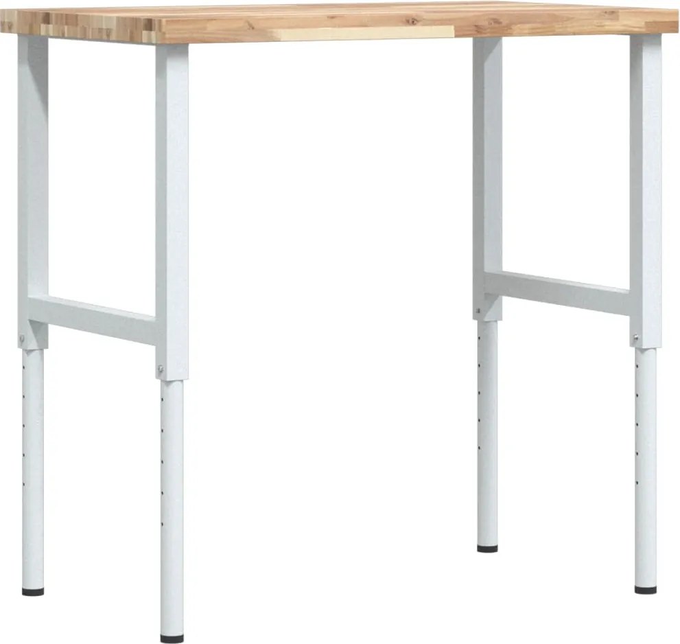 vidaXL Banc lucru 100x60x(73-99,5) cm lemn masiv acacia dreptunghiular
